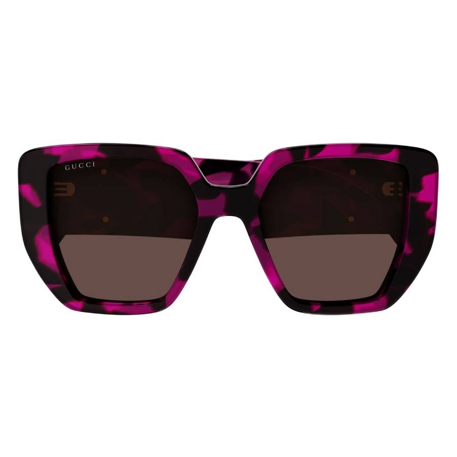 SALE! NEW Gucci GG0956S 008 Havana Violet Brown Cat Eye Unisex Sunglasses Gucci Women Sunglasses Havana Violet Brown Cat Eye GG0956S  main image 3