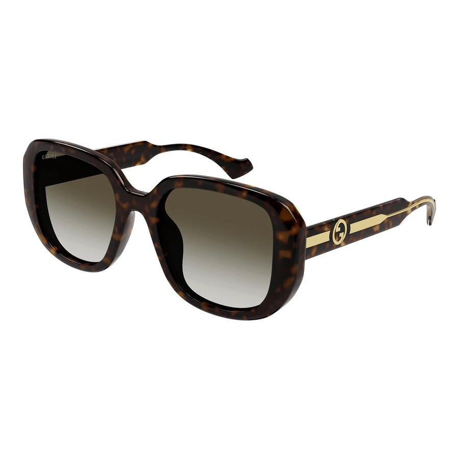 Brown Gradient Square Ladies Sunglasses GG1557SK 002 54