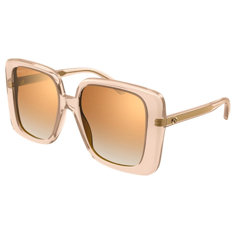 Brown Mirror Square Ladies Sunglasses GG1314S 005 55