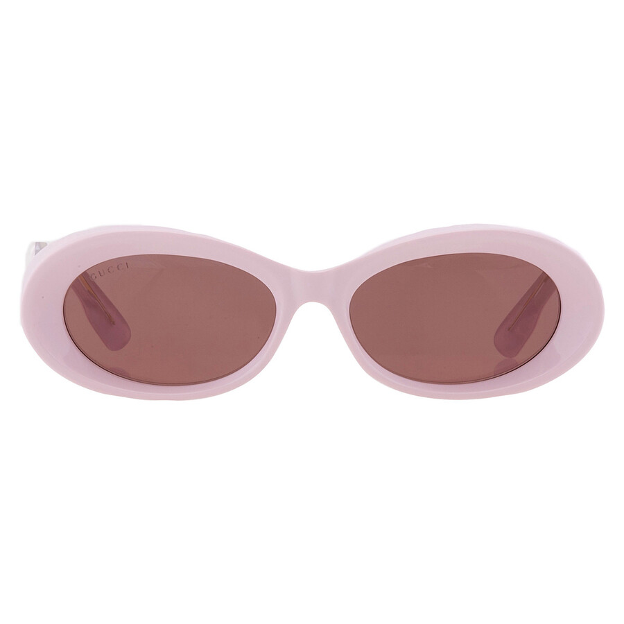 Gucci Brown Oval Ladies Sunglasses GG1527S 003 54