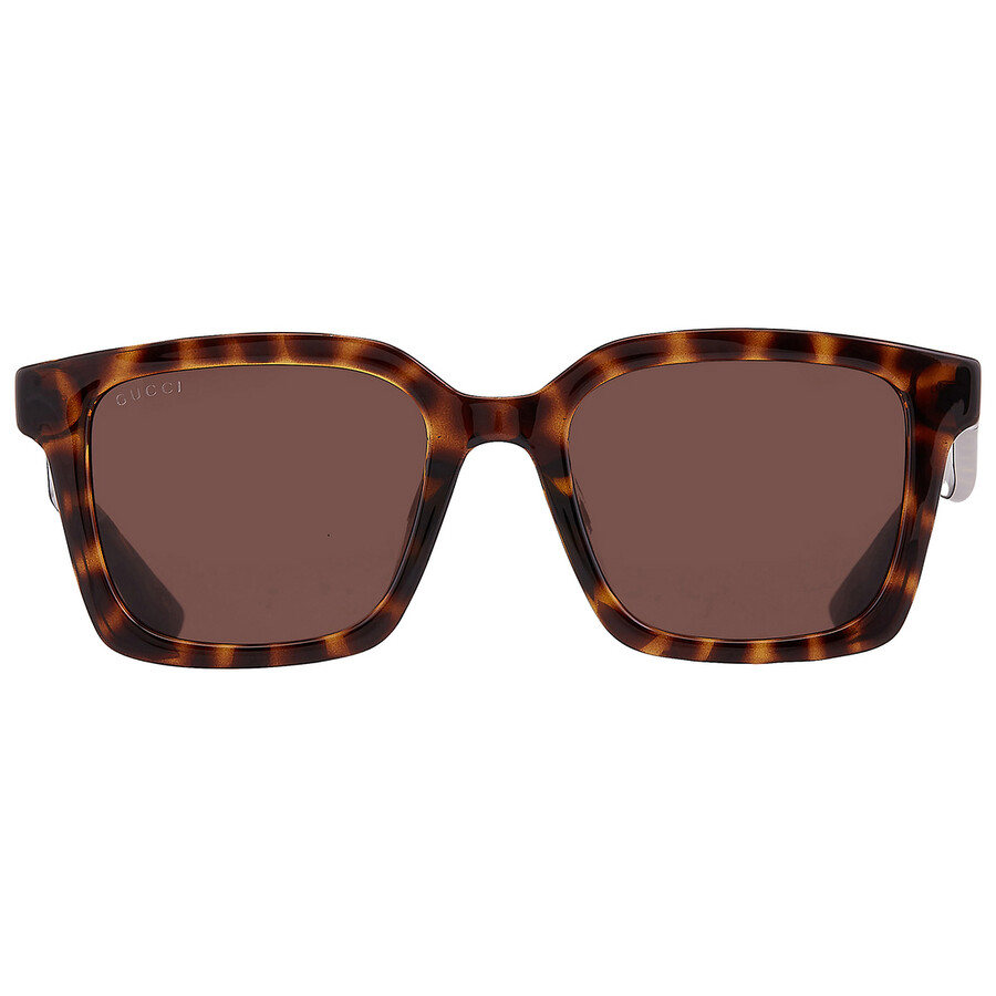 GUCCI サングラス GG1582SK-004 BLACK/BROWN ユニセックス Gucci Women Sunglasses Shiny Black Brown Polarized Square