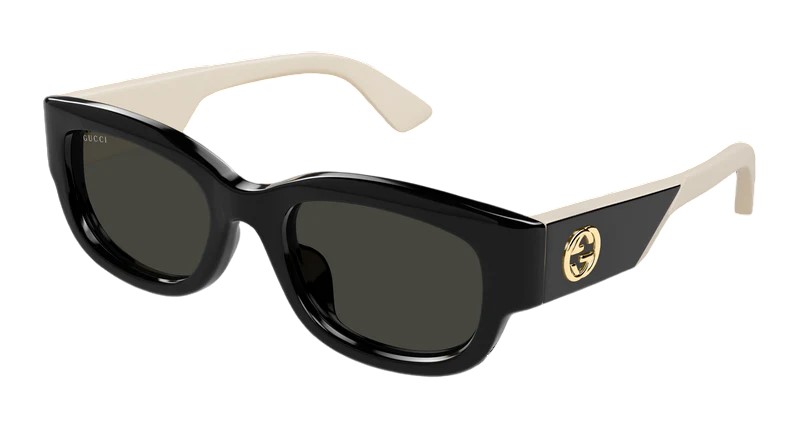 Gucci Demo Rectangular Ladies Sunglasses GG1667SK 001 54