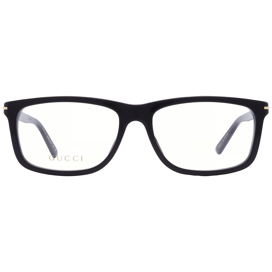 Gucci Demo Rectangular Men's Eyeglasses Gg1447o 001 57 In Black