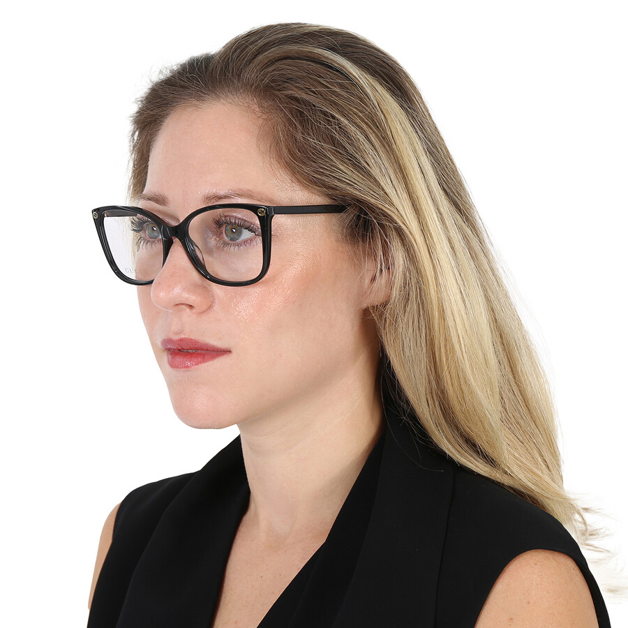 Gucci Demo Square Ladies Eyeglasses Gg0026o 001 53 In N/a