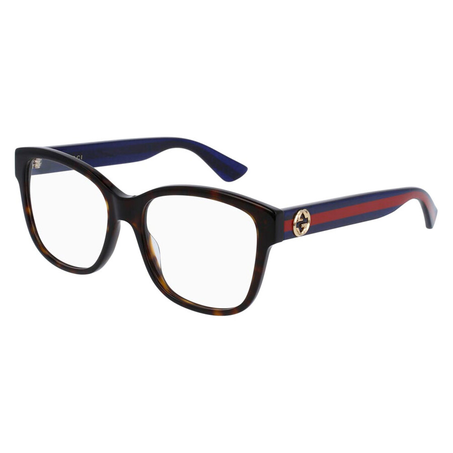 Gucci Demo Square Ladies Eyeglasses Gg0038on 003 54 In Multi