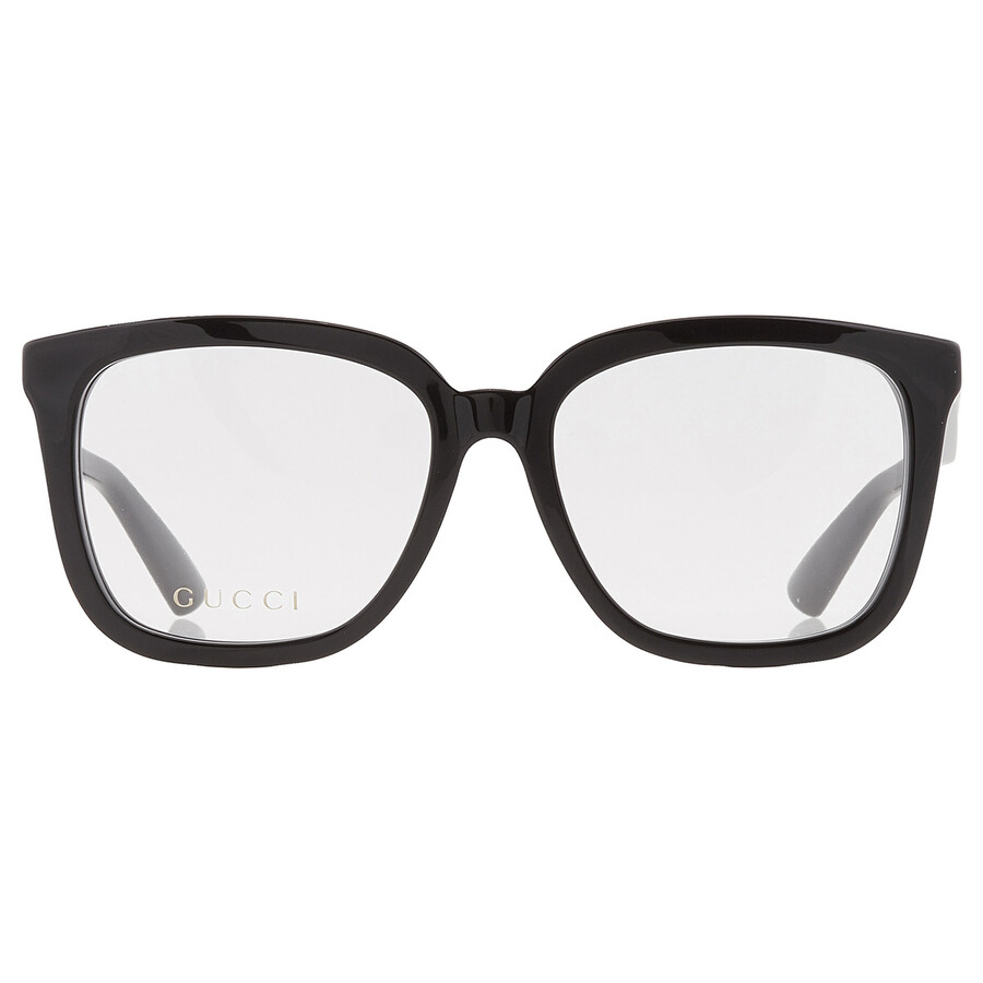 メガネ Gucci Eyeglass Frame GG1319O Thick Transparent Black Gucci GG1319O 001 Glasses - US