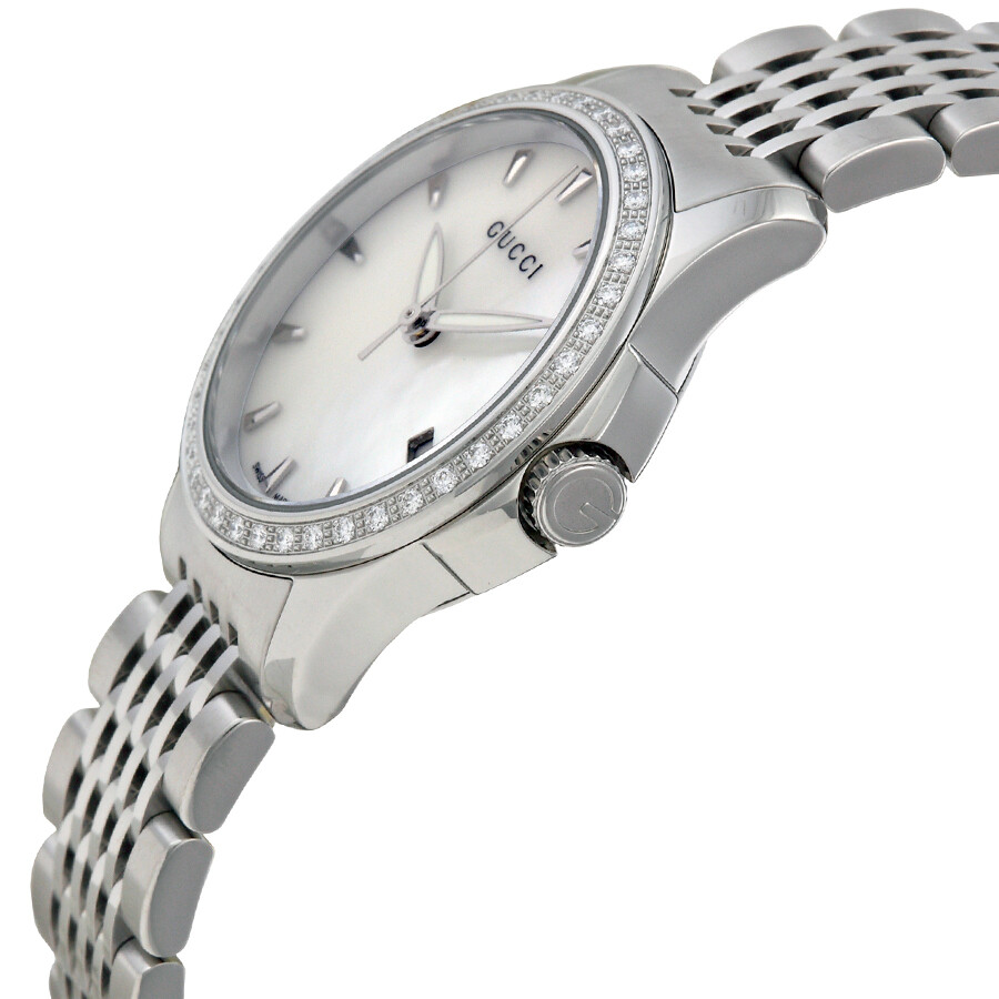 Gucci G Timeless Diamond Bracelet Watch YA126506 GTimeless Gucci