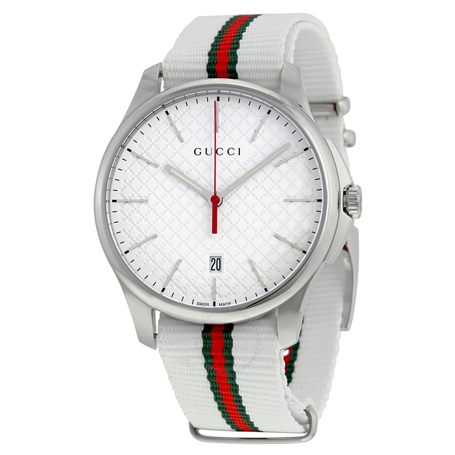 Gucci G-Timeless White Dial Striped 