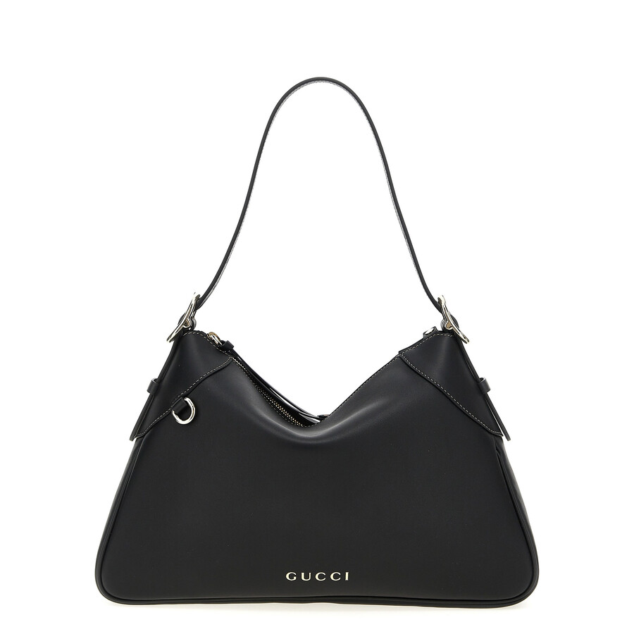 Gucci Gg Emblem Shoulder Bag In Black
