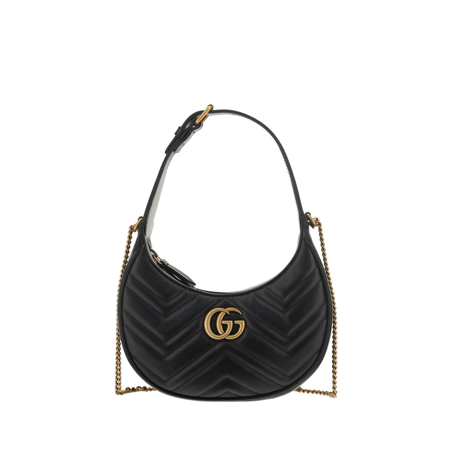 Gucci Gg Marmont Mini Shoulder Bag In Black