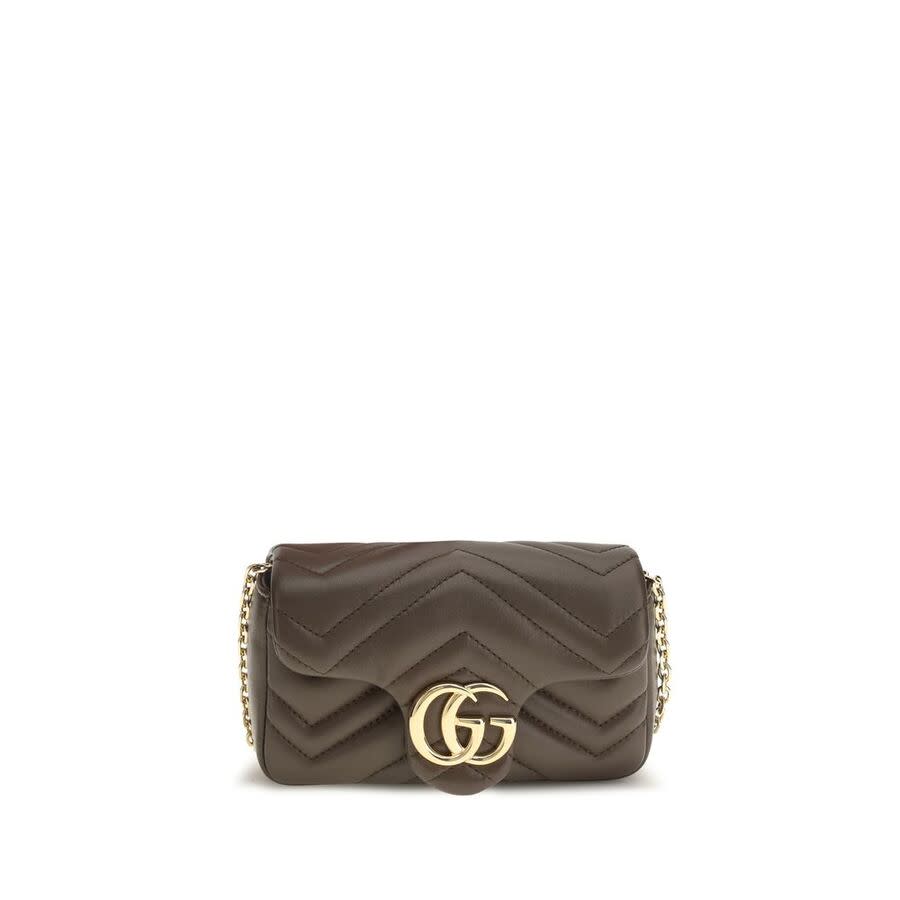 Gucci GG Marmont Shoulder Bag — Brown GU841290AAGUV2818BB