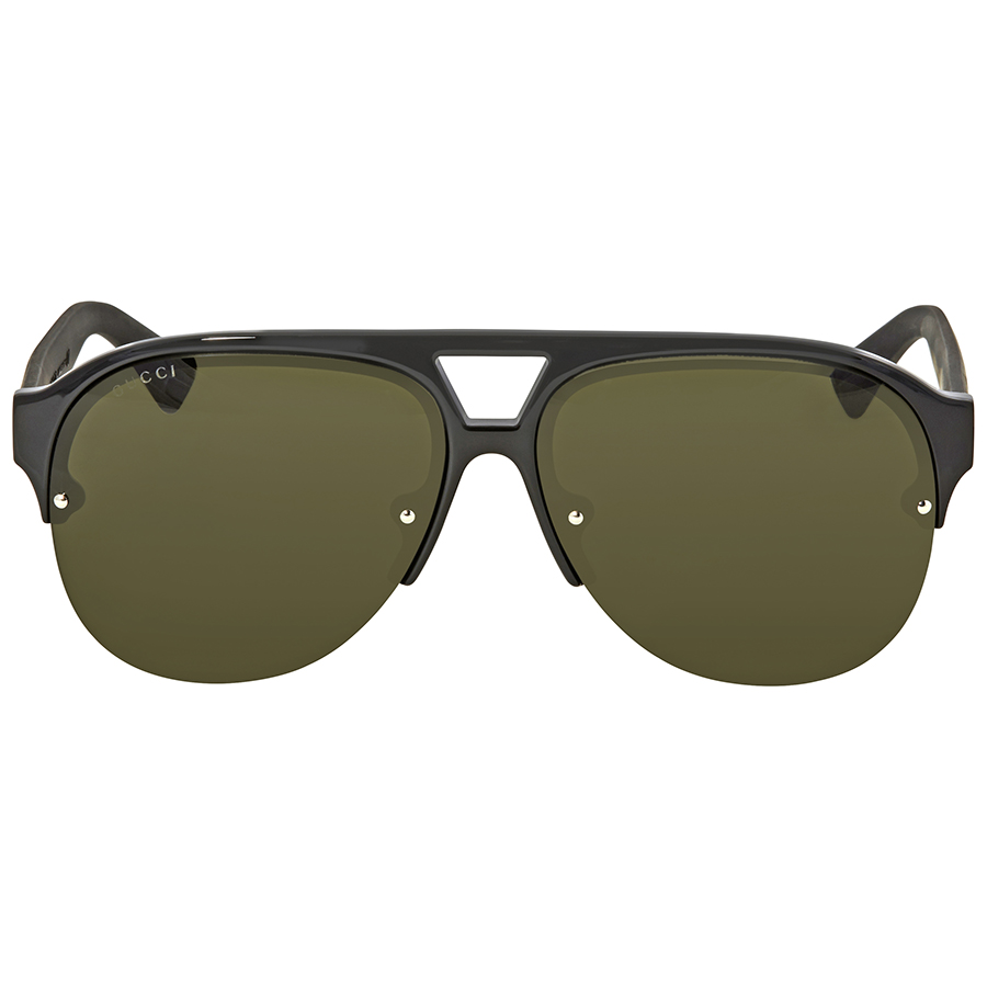 gucci green aviator sunglasses