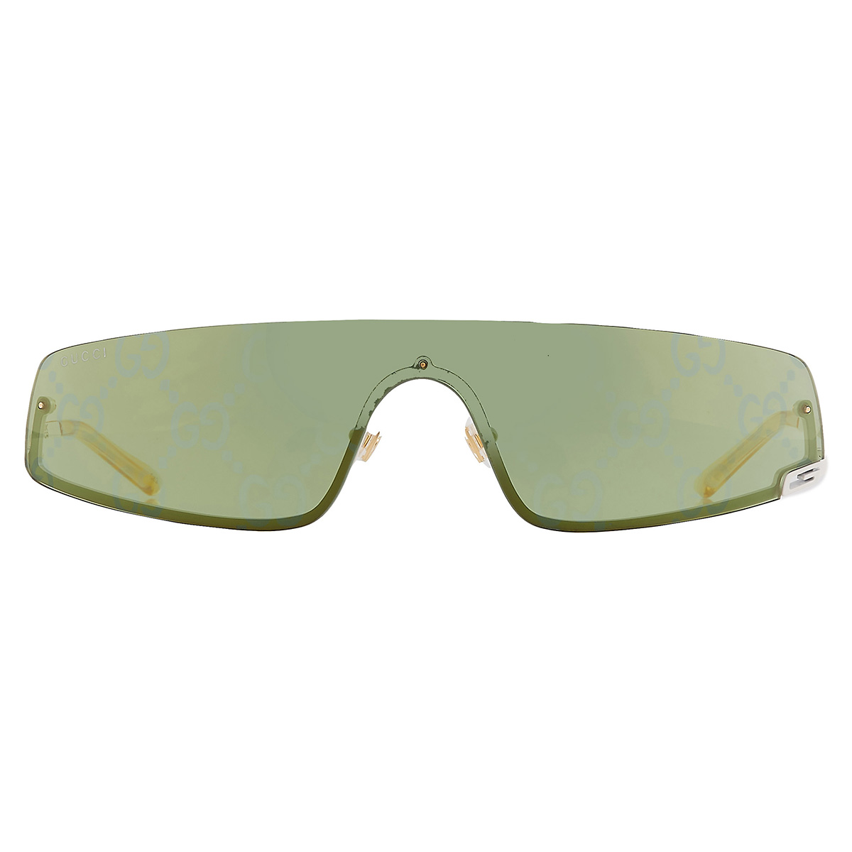 Gucci Green Logo Shield Unisex Sunglasses GG1561S 003 99