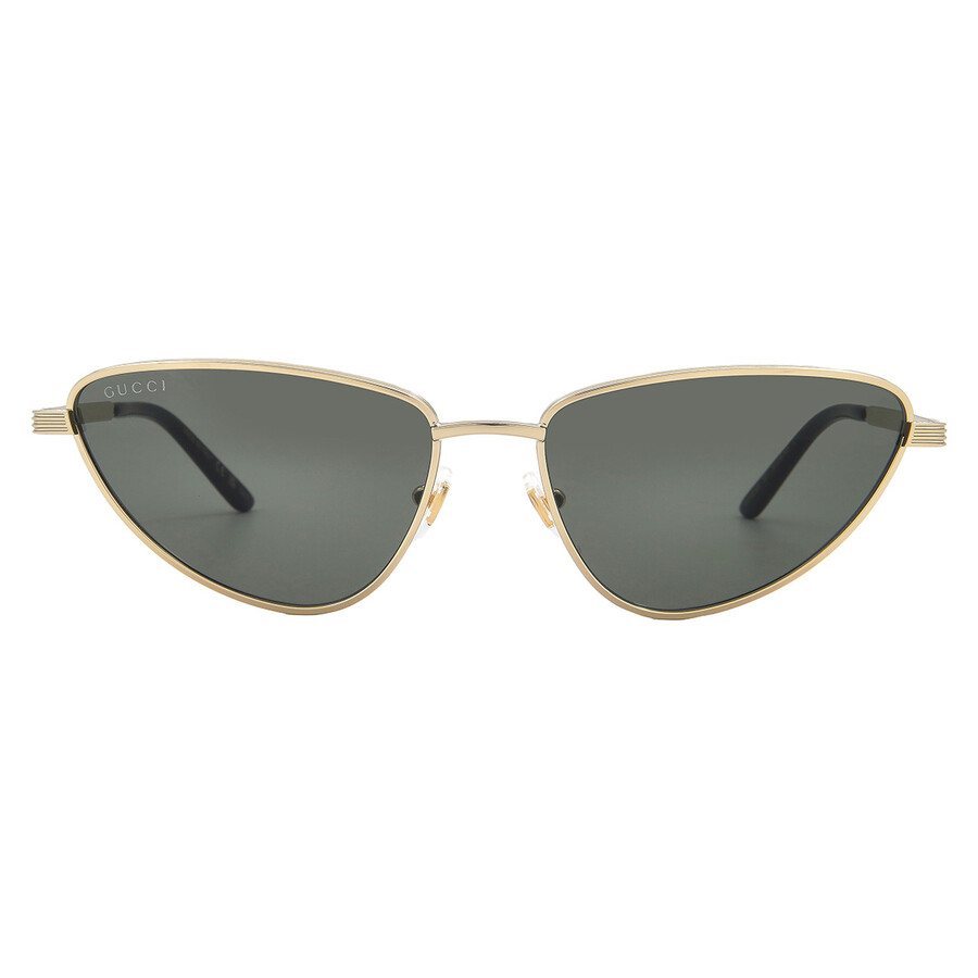 Gucci Grey Cat Eye Ladies Sunglasses Gg1879s 001 57 In Gold