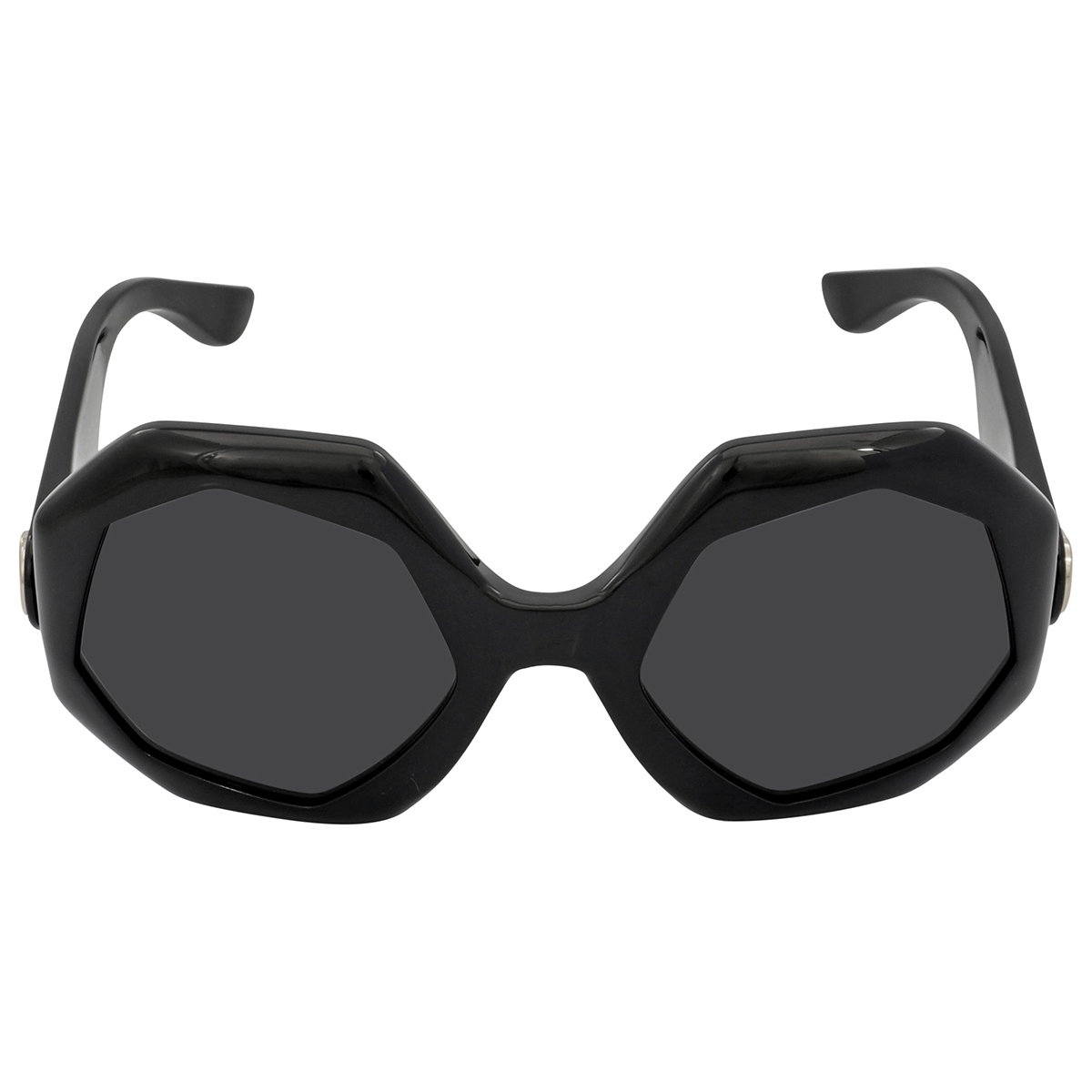 Gucci GG1242S 001 Women Sunglasses Black Geometric Frame, Grey Lenses Gucci Women main image 2