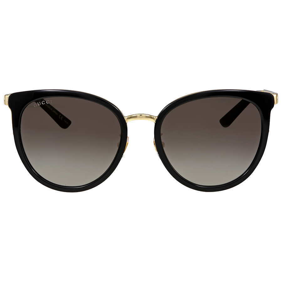 GUCCI サングラス　GG0077SK 56□19 140 シェリーライン Gucci Grey Gradient Round Ladies Sunglasses GG0077SK 001 56