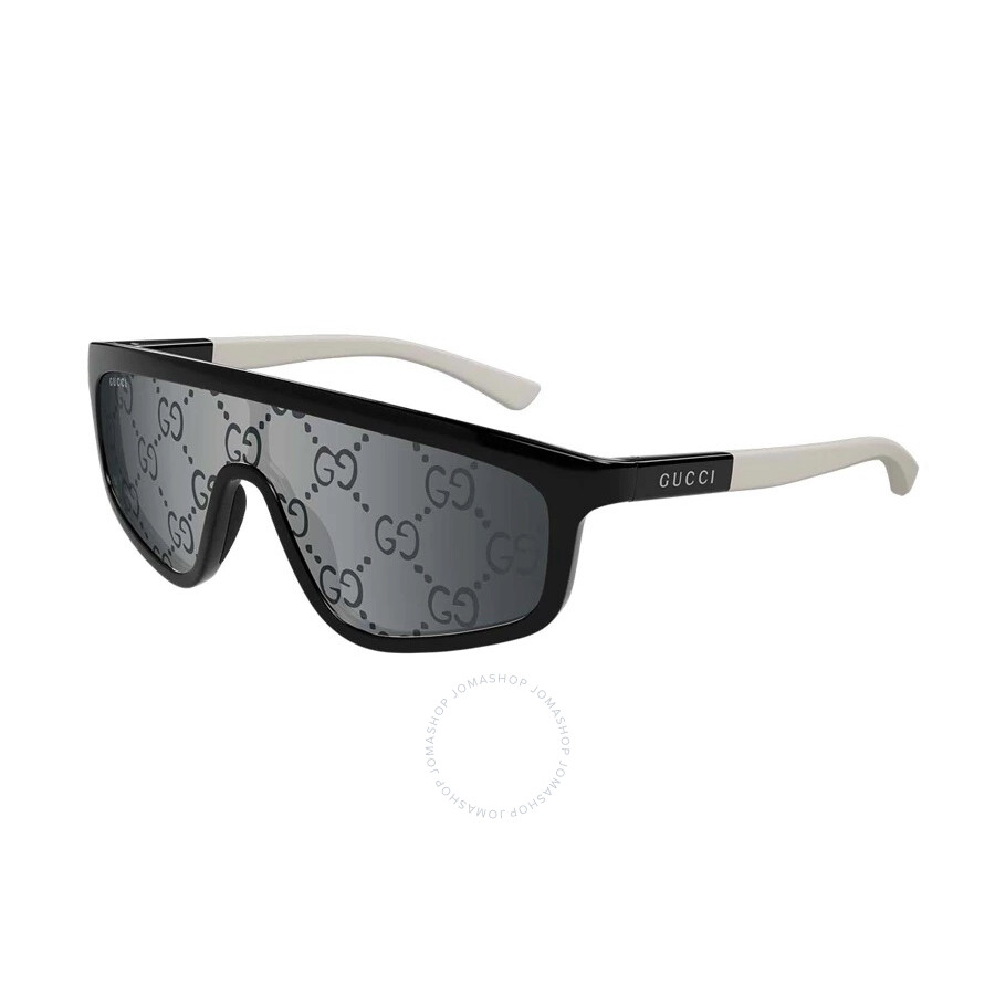 Gucci Grey Logo Shield Unisex Sunglasses Gg1736s 003 99