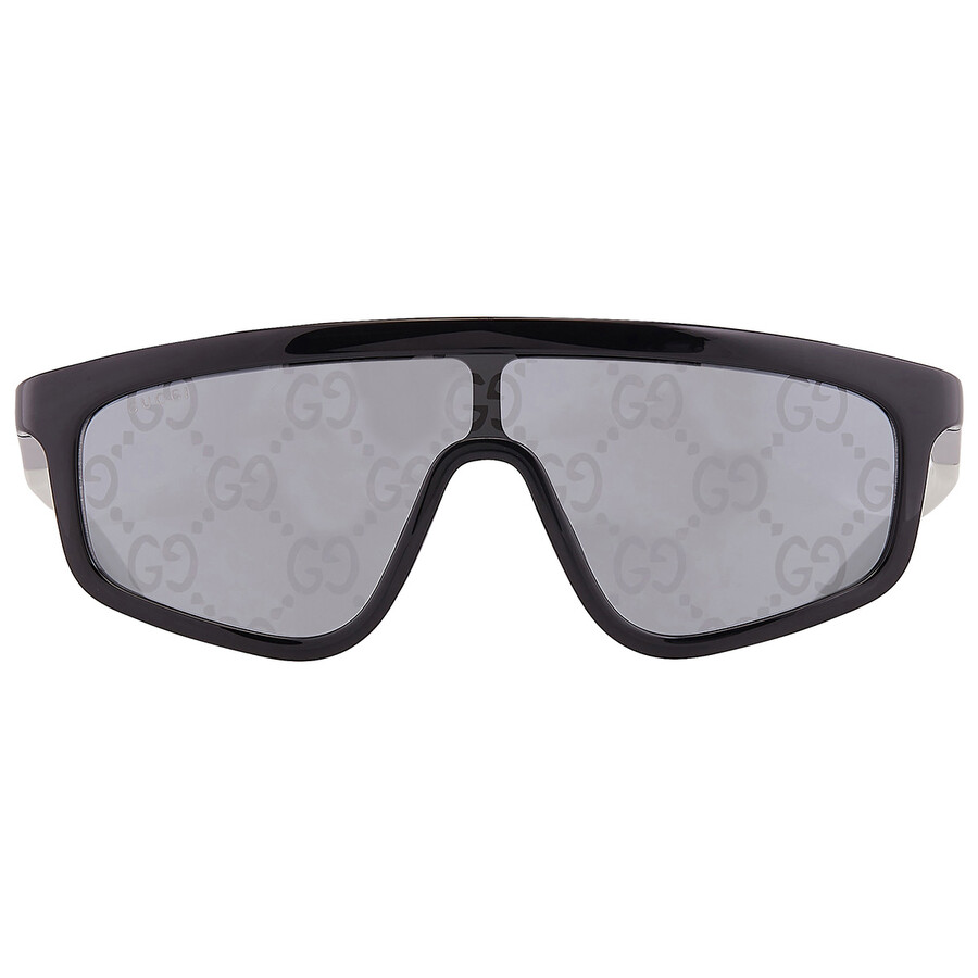 Grey Morror Logo Shield Unisex Sunglasses GG1736S 003 99