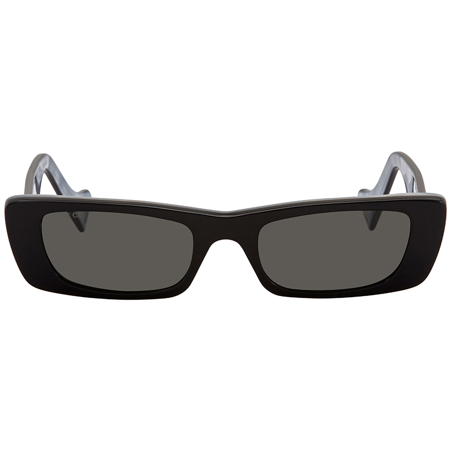 Gucci Grey Rectangular Ladies Sunglasses GG0516S 001 52  display picture 3