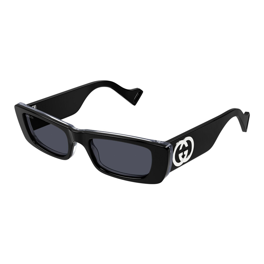 Grey Rectangular Ladies Sunglasses GG0516S 018 52