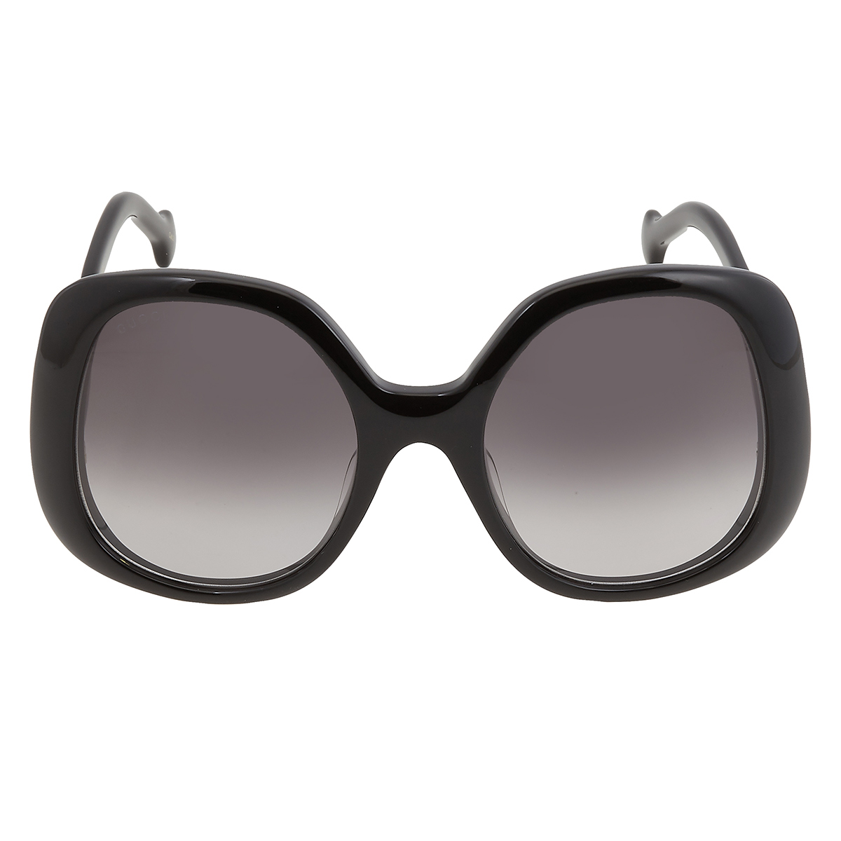 Gucci GG1235S 001 Sunglasses Black Square Frame, Grey Gradient Lenses Gucci Grey Square Ladies Sunglasses GG1235S 001 55  main image 2