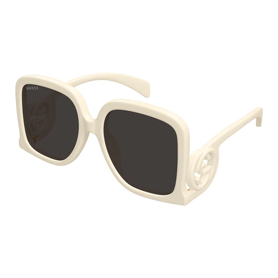 Gucci Grey Square Ladies Sunglasses Gg1326s 009 58