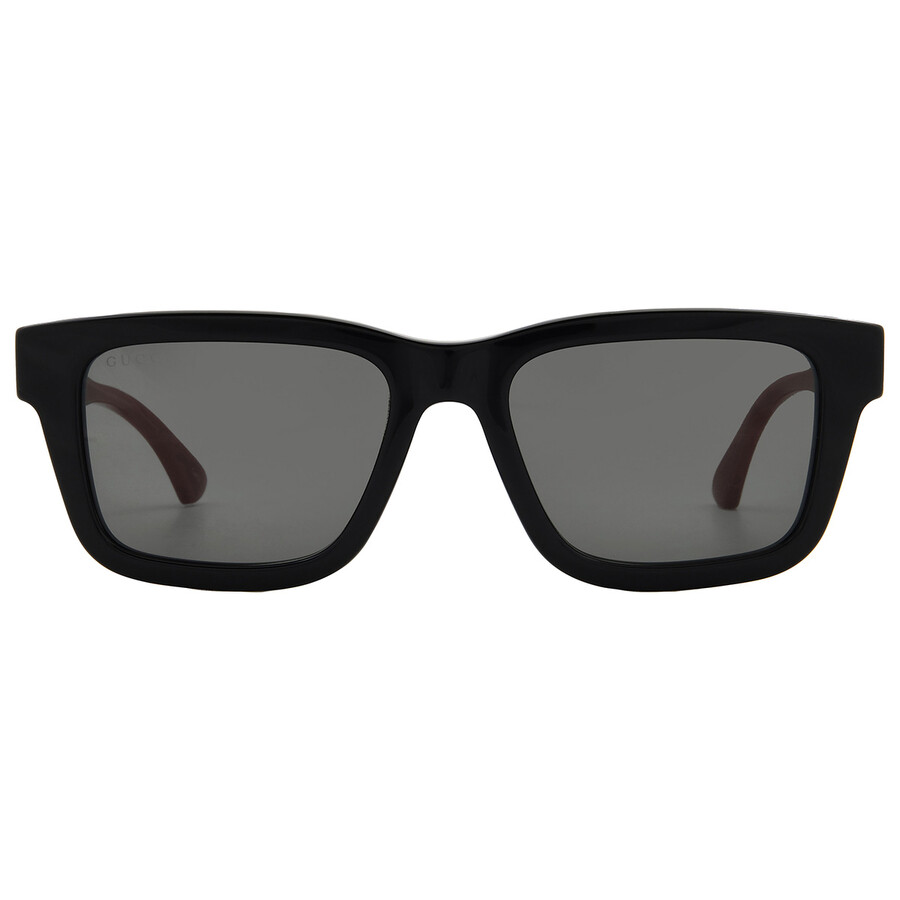 Gucci Black-green-grey Recycled Acetate Sunglasses