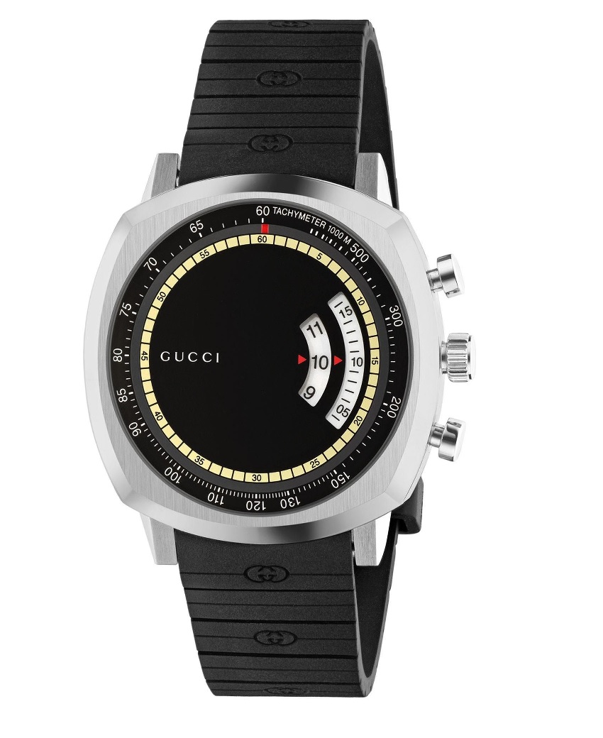 Gucci Grip Quartz Black Dial Men's Watch YA157301 731903473737