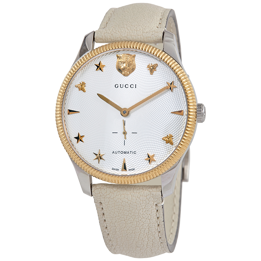 GUCCI 時計 Gucci G-Timeless Automatic Silver Dial Men's Watch YA126348