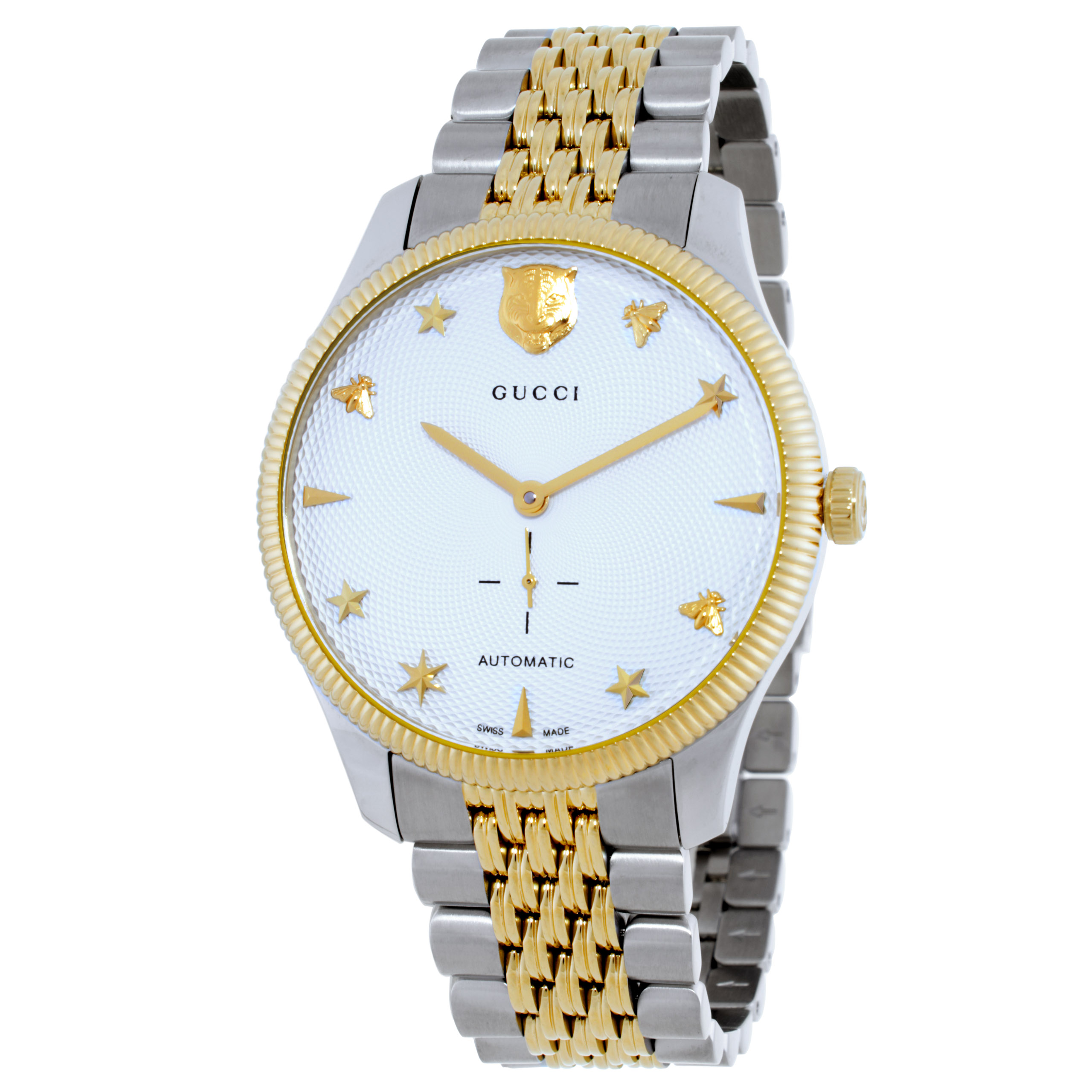 Gucci G-Timeless Automatic Silver Dial Men's Watch Ya126356