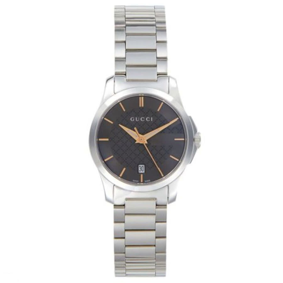 グッチ（GUCCI）　GタイムレスYA126592 Gucci G-Timeless Quartz Black Dial Ladies Watch YA126592