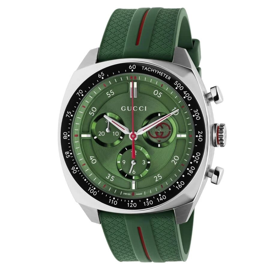 Gucci Gucci Interlocking Chronograph Quartz Green Dial Men's Watch