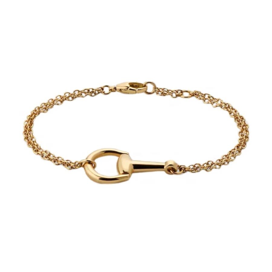 Gucci Horsebit 18ct Yellow Gold Chain Bracelet - Yba795812001 In Yellow