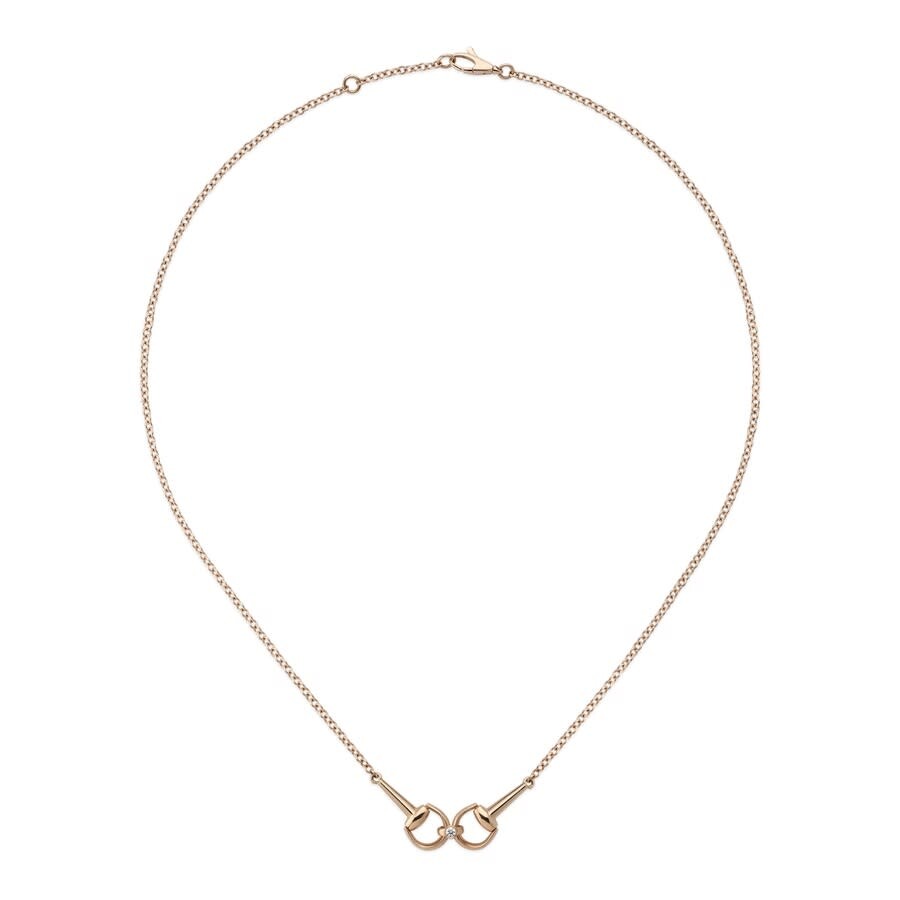 Gucci Horsebit 18ct Yellow Gold Necklace Ybb796833001 In Pink/rose Gold Tone/gold Tone