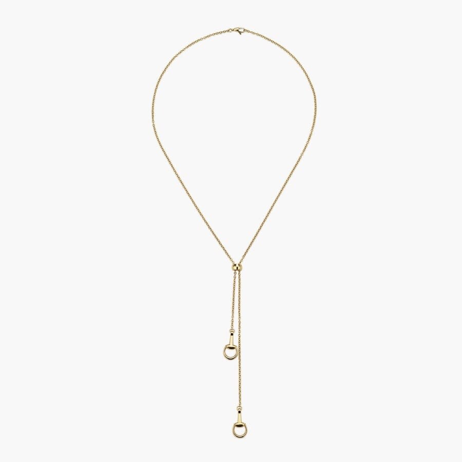 Gucci Horsebit Pendant Necklace In 18k Yellow Gold - Ybb795850001 In Yellow