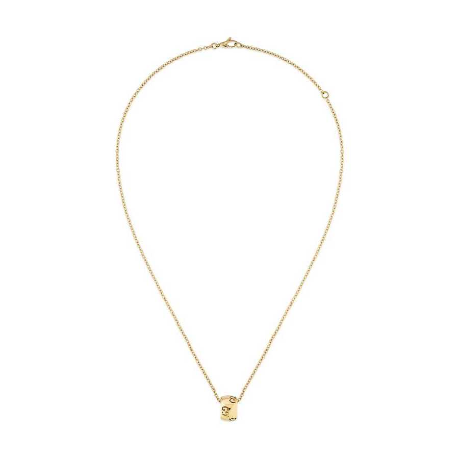 Gucci Icon 18k Yellow Gold Gg Necklace - Ybb804368001