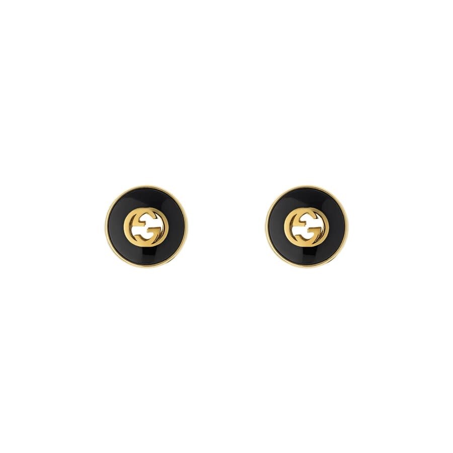 Gucci Interlocking Ohrstecker 18 Karat In Yellow