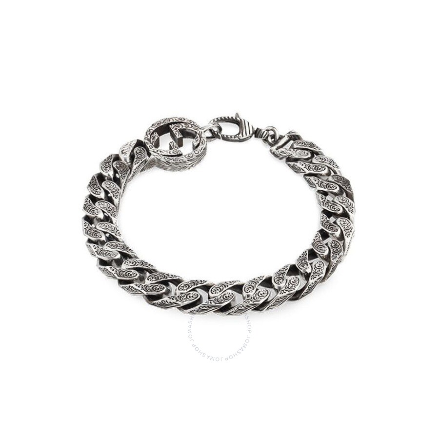 Shop Gucci Interlocking G Chain Bracelet In Silver In Silver-tone