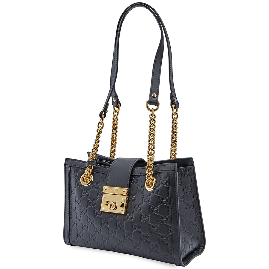 Gucci Ladies GG Embossed Leather Bag 498156 0REAG 1000 2002016143151