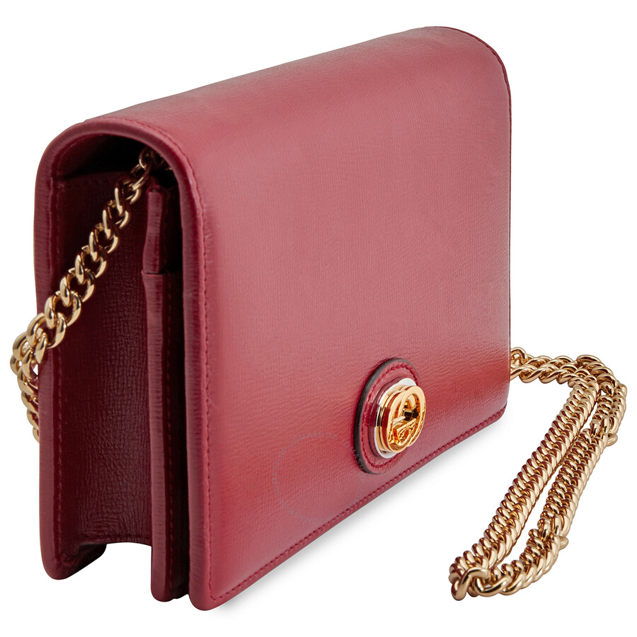 gucci chain card case wallet