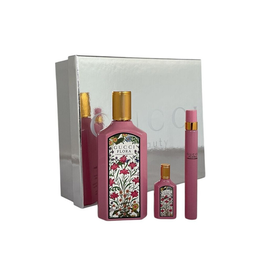 Gucci Ladies Gucci Flora Gorgeous Gardenia Gift Set