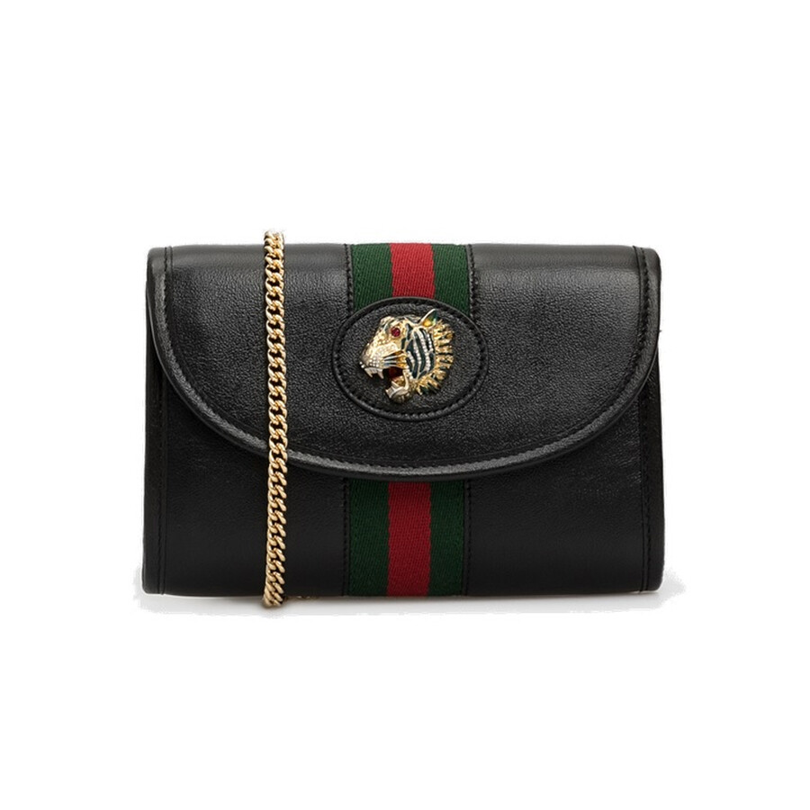 Gucci Ladies Rajah Mini Bag in Black 573797 0OLHX 8389 Handbags