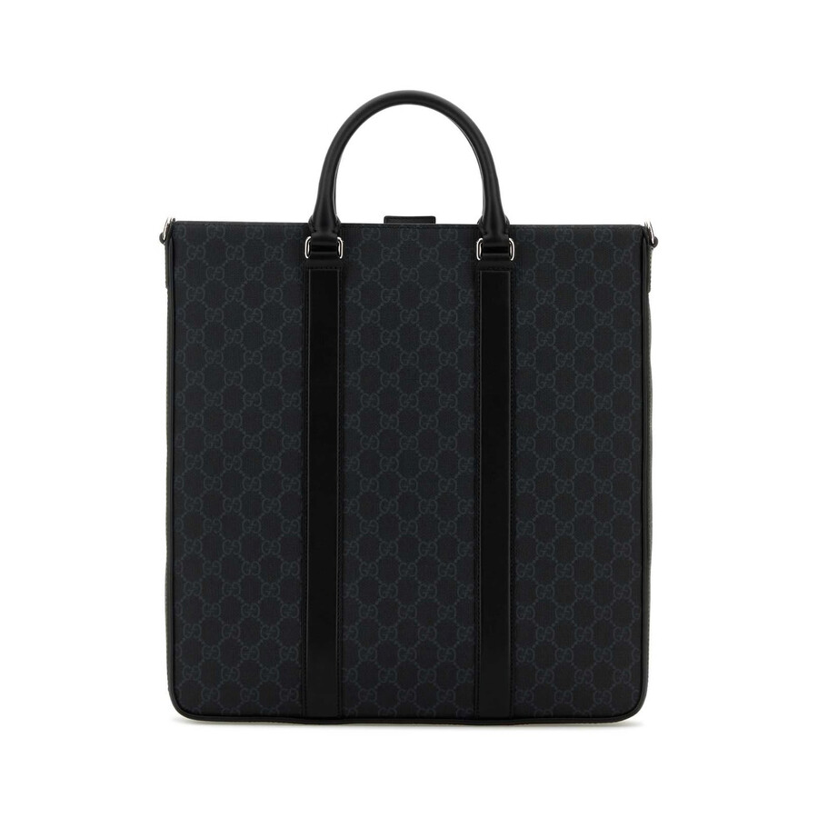 Gucci Medium Gg Supreme Tote Bag In Black