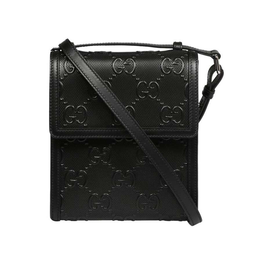 Gucci Men's GG Embossed Messenger Bag 625782 1W3AN 1000 2004002941017