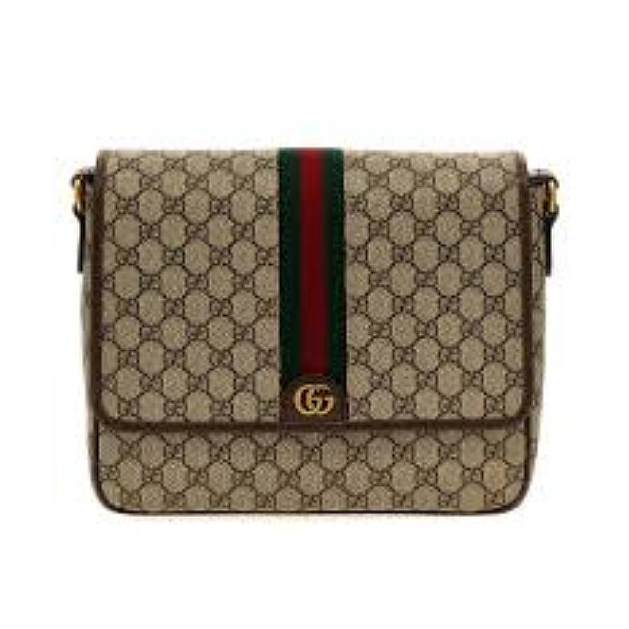 Gucci Ophidia Crossbody Bags Beige In Brown