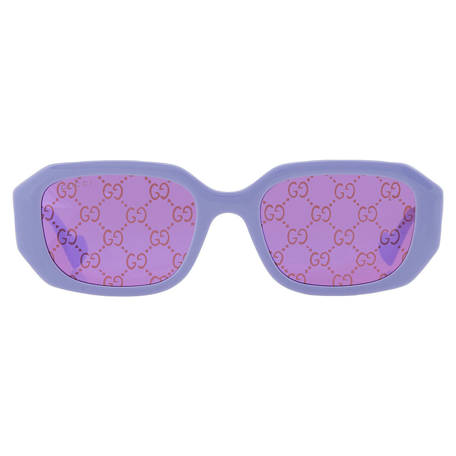 Gucci Pink Logo Geometric Ladies Sunglasses GG1535S 004 54