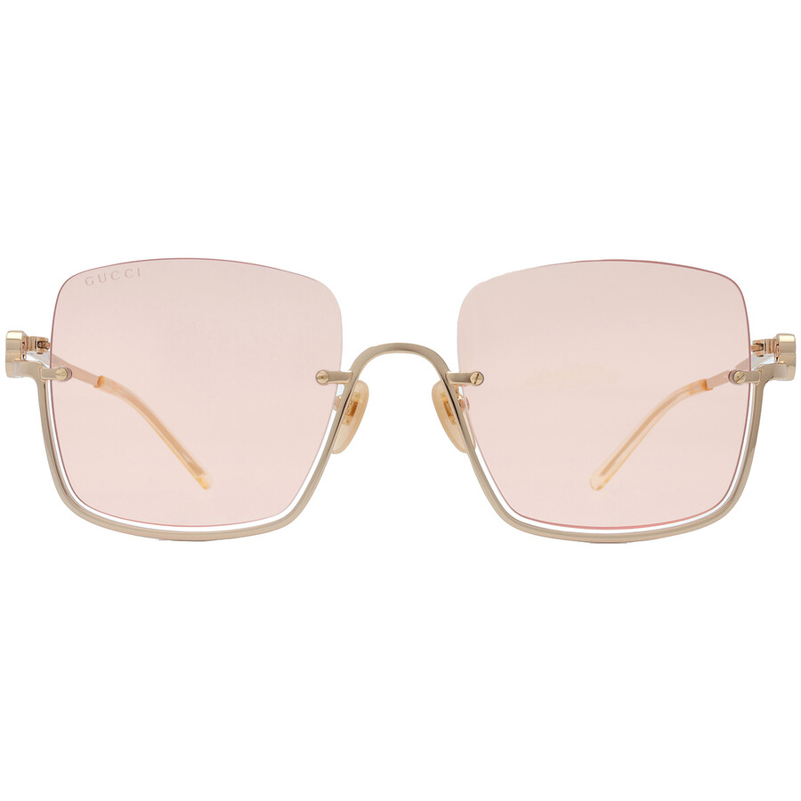 GUCCI GUCCI PINK SQUARE LADIES SUNGLASSES GG1279S 005 54