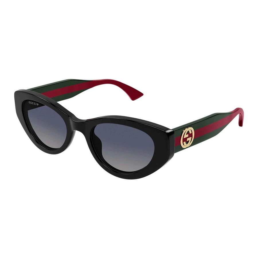Gucci Polarized Grey Gradient Cat Eye Ladies Sunglasses Gg1862s 005 52