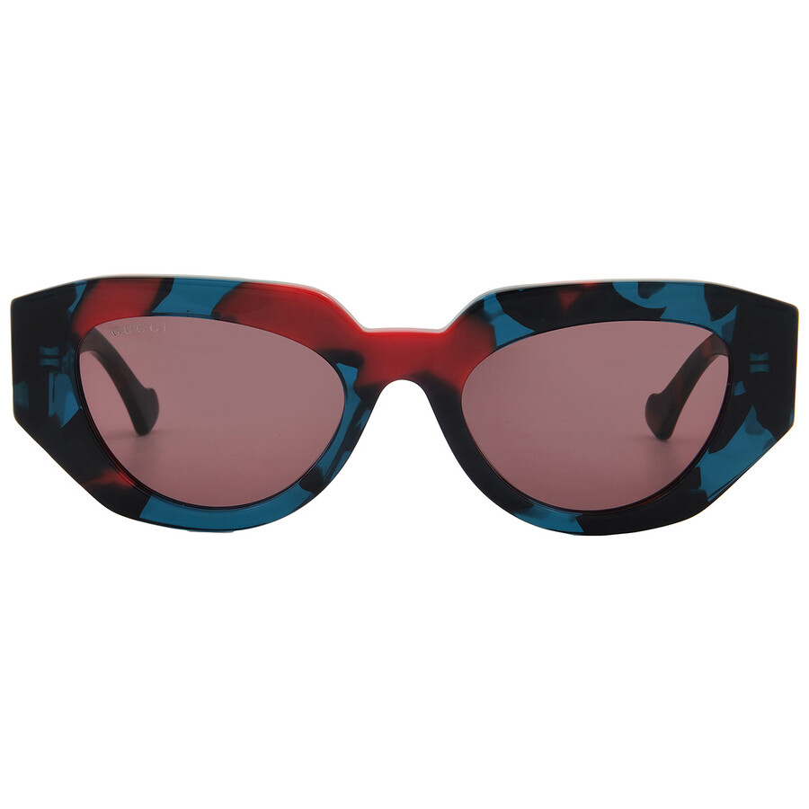 Purple Geometric Ladies Sunglasses GG1421S 003 51