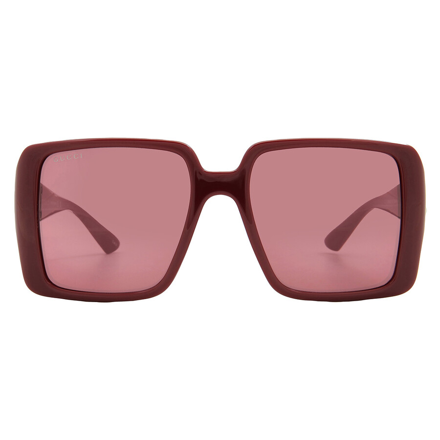 Red Flash Square Ladies Sunglasses GG1692S 005 54